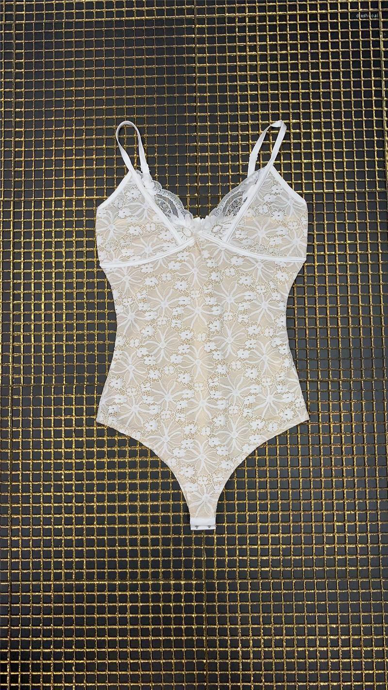 Women's Jumpsuits & Rompers Top Quality Celebrity Sling V Neck Lace Sleeveless White Bodycon Bodysuits
Women's Jumpsuits & Rompers Top Quality Celebrity Sling V Neck Lace Sleeveless White Bodycon Bodysuits