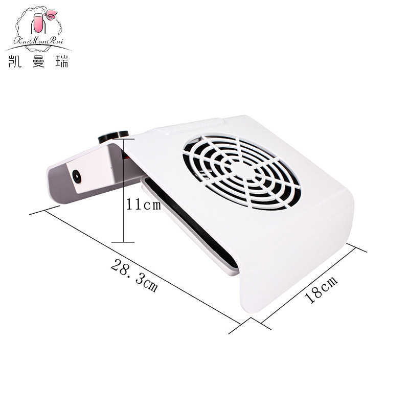 80W Nail Dust Suction Dust Collector Fan Vacuum Cleaner Manicure Machine Tools Dust Collecting Bag Nail Art Manicure Salon Tools