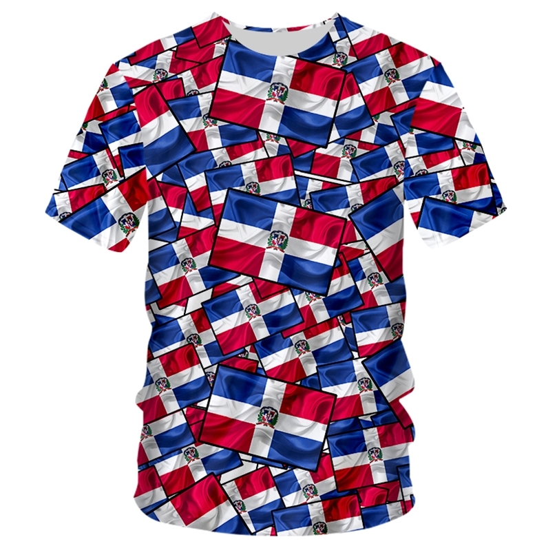 Summer MenWomen 3D Print Dominican Republic National Flag TShirt Street Personality Trend Wild Loose Oversized ShortSleeved 220622, 00244
Summer MenWomen 3D Print Dominican Republic National Flag TShirt Street Personality Trend Wild Loose Oversized ShortSleeved 220622, 00244