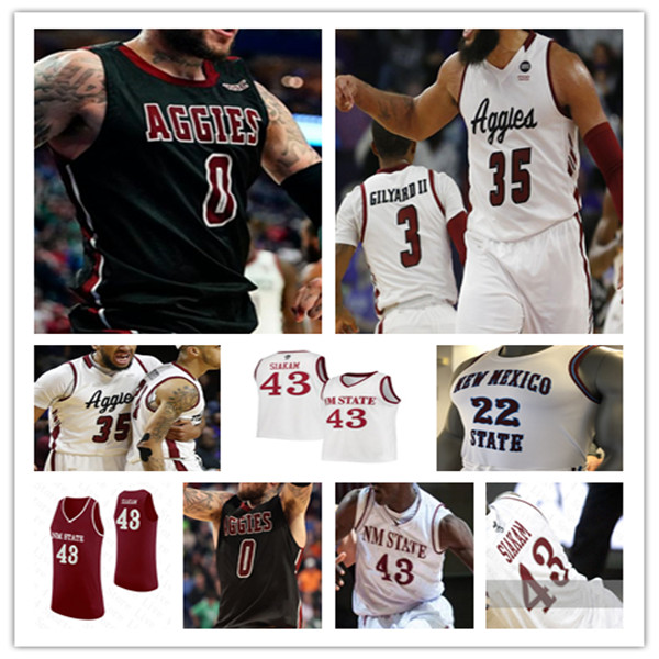 New Mexico State Aggies Basketball Jersey College Teddy Allen Sir'Jabari Rice Pascal Siakam Johnny McCants Will McNair Jr. Donnie Tillman Clayton Henry Yuat Alok 4XL, Man red
New Mexico State Aggies Basketball Jersey College Teddy Allen Sir'Jabari Rice Pascal Siakam Johnny McCants Will McNair Jr. Donnie Tillman Clayton Henry Yuat Alok 4XL, Man red