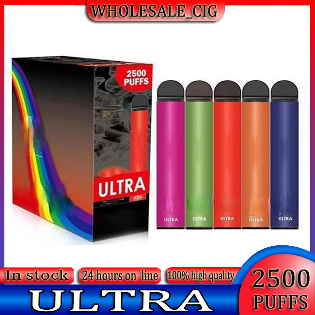 Ultra 2500 Puffs Disposable cigarette Vape Device 850mah Battery 50mg 9ml Cartridge Starter Kit Vs Fumed Infinity Esco Bar Elux In Stock
Ultra 2500 Puffs Disposable cigarette Vape Device 850mah Battery 50mg 9ml Cartridge Starter Kit Vs Fumed Infinity Esco Bar Elux In Stock
