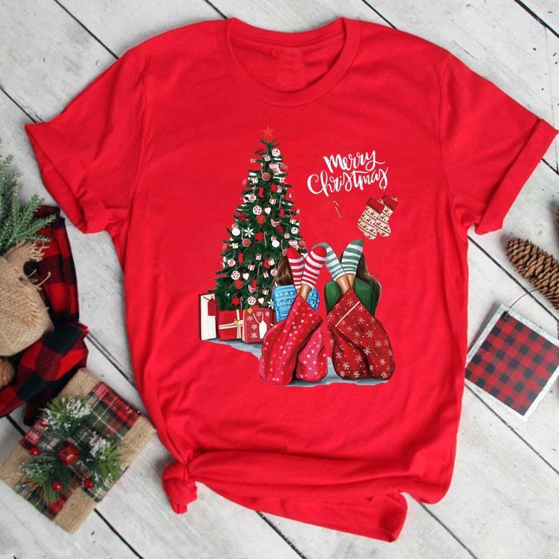 Men' T-Shirts Merry Christmas T-shirt Round Neck Short-sleeved Ie Tree Print Allmatch Red Women T-shirtMen
Men' T-Shirts Merry Christmas T-shirt Round Neck Short-sleeved Ie Tree Print Allmatch Red Women T-shirtMen
