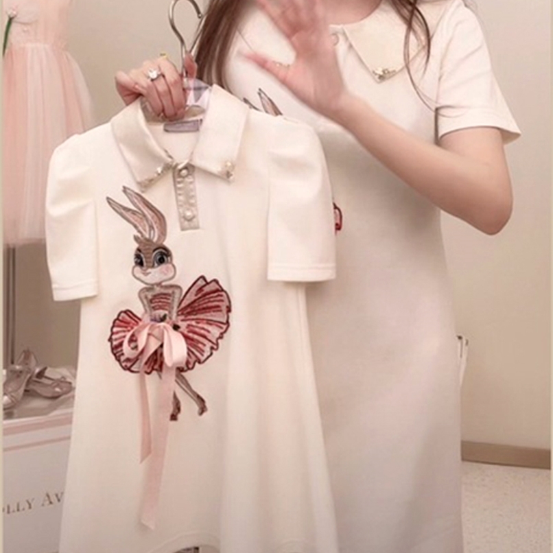 High end Party Rabbit Small Fragrance Light Luxury Temperament Parent child Dress Mother and Daughter POLO Skirt 4 6y 220614, Beige
High end Party Rabbit Small Fragrance Light Luxury Temperament Parent child Dress Mother and Daughter POLO Skirt 4 6y 220614, Beige