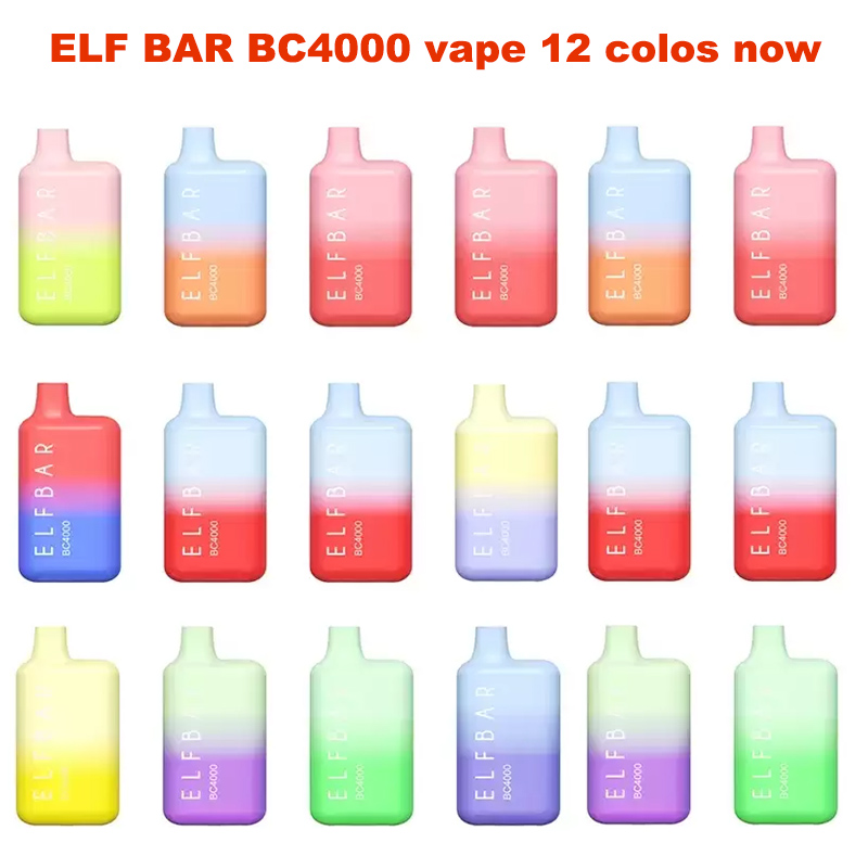ELF BAR BC4000 Puffs Cigarettes battery disposable 10ml Prefilled Cartridge Pod Device 650mAh Rechargeable Battey Dual Mesh Coil vap pen Vaporizer
ELF BAR BC4000 Puffs Cigarettes battery disposable 10ml Prefilled Cartridge Pod Device 650mAh Rechargeable Battey Dual Mesh Coil vap pen Vaporizer