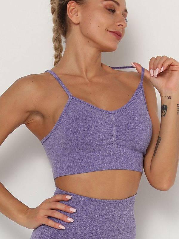 Sports Tops Sale Push Up Fitness Women Female Gym Padded Brassiere Tank wear bralette 220325