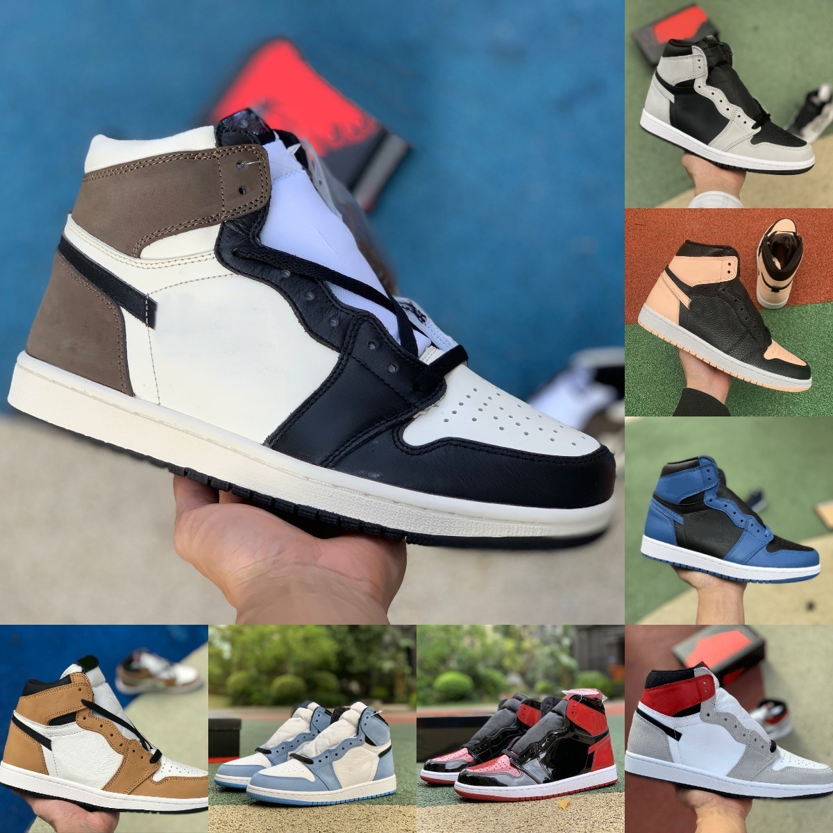 Jumpman DARK MOCHA 1 1s High Sports Basketball Shoes Mens Women Jorden Candy Bred Patent Unc Pollen Hyper Royal Chicago Black Toe Pine Green Obsidian Trainer Sneakers, Please contact us
Jumpman DARK MOCHA 1 1s High Sports Basketball Shoes Mens Women Jorden Candy Bred Patent Unc Pollen Hyper Royal Chicago Black Toe Pine Green Obsidian Trainer Sneakers, Please contact us