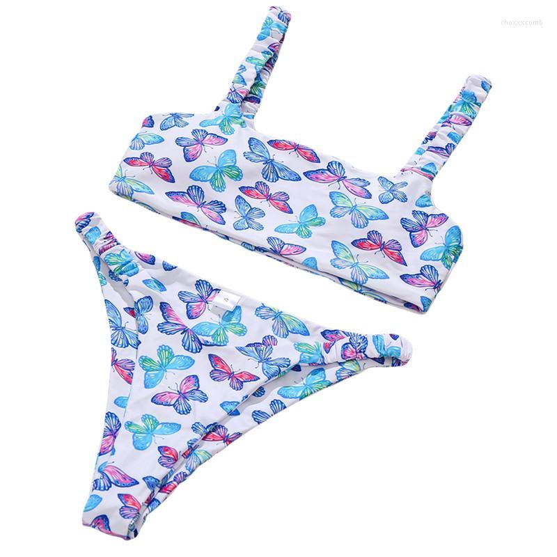 Women' Swimwear Women' Women Butterfly Print Bikini 2022 Elastic Strappy Padded Tops Low-Waist Briefs For, Pink 
Women' Swimwear Women' Women Butterfly Print Bikini 2022 Elastic Strappy Padded Tops Low-Waist Briefs For, Pink