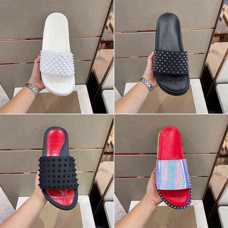 With Box men slippers designer slides sandals mens flip flops shoes spikes house outdoor beach slide slipper size 38-46
With Box men slippers designer slides sandals mens flip flops shoes spikes house outdoor beach slide slipper size 38-46