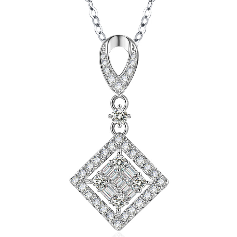 Fashion Square Zircon Pendant Necklace Women's Delicate Neck Accessory Wedding Sparkling Bright Party Jewelry
Fashion Square Zircon Pendant Necklace Women's Delicate Neck Accessory Wedding Sparkling Bright Party Jewelry