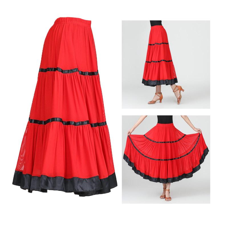 Stage Wear Elegant Womens Latin Ballroom Dancing Skirt Waltz National Standard Dance Party Long Swing DressStage, Black
Stage Wear Elegant Womens Latin Ballroom Dancing Skirt Waltz National Standard Dance Party Long Swing DressStage, Black