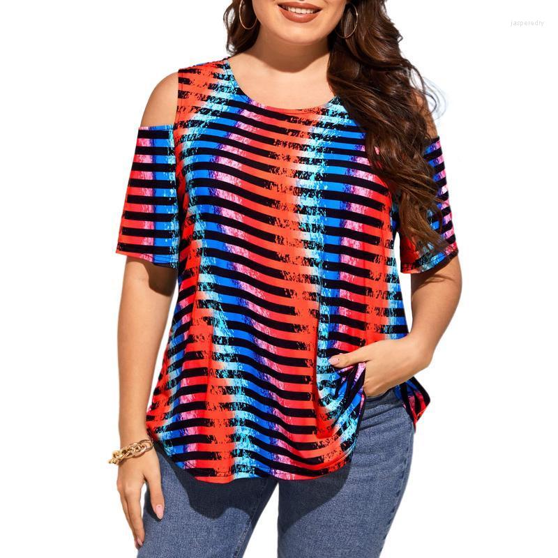 Women's Plus Size T-Shirt Rainbow Print Women Tops Tee 2022 Summer Casual Loose Off Shoulder Tunic T Shirts Ladies For Large Jasp22, Green
Women's Plus Size T-Shirt Rainbow Print Women Tops Tee 2022 Summer Casual Loose Off Shoulder Tunic T Shirts Ladies For Large Jasp22, Green