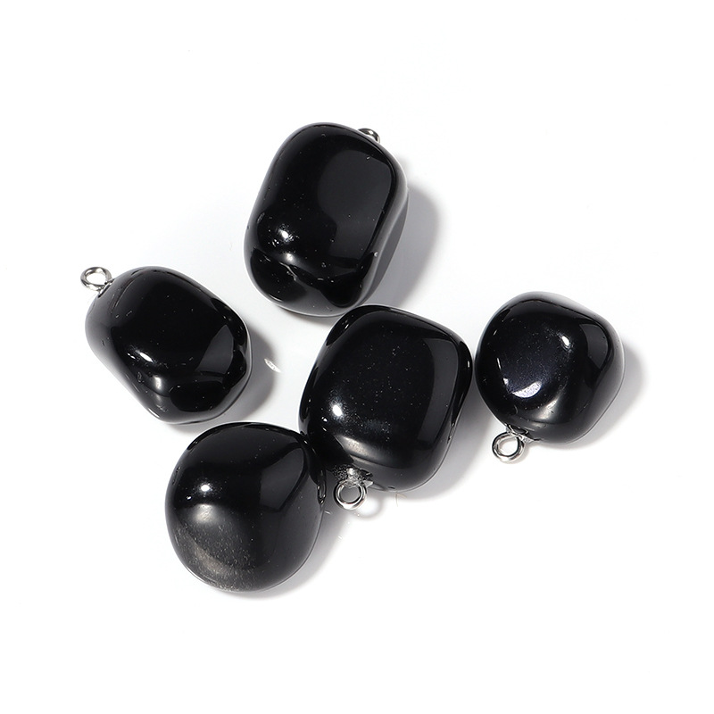 irregular Natural Crystal Opal Rose Quartz Tigers Eye Chakra Stone Charms Pendant For Diy Earrings Necklace Jewelry Making