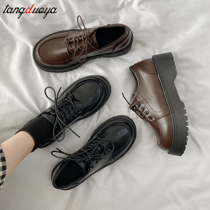 Sepatu Platform Kulit Paten Hitam Coklat Wanita Hak Tinggi Chunky Renda Gotik Wanita Sepatu Siswa Gaya Jepang Perempuan 220614, Black
Sepatu Platform Kulit Paten Hitam Coklat Wanita Hak Tinggi Chunky Renda Gotik Wanita Sepatu Siswa Gaya Jepang Perempuan 220614, Black
