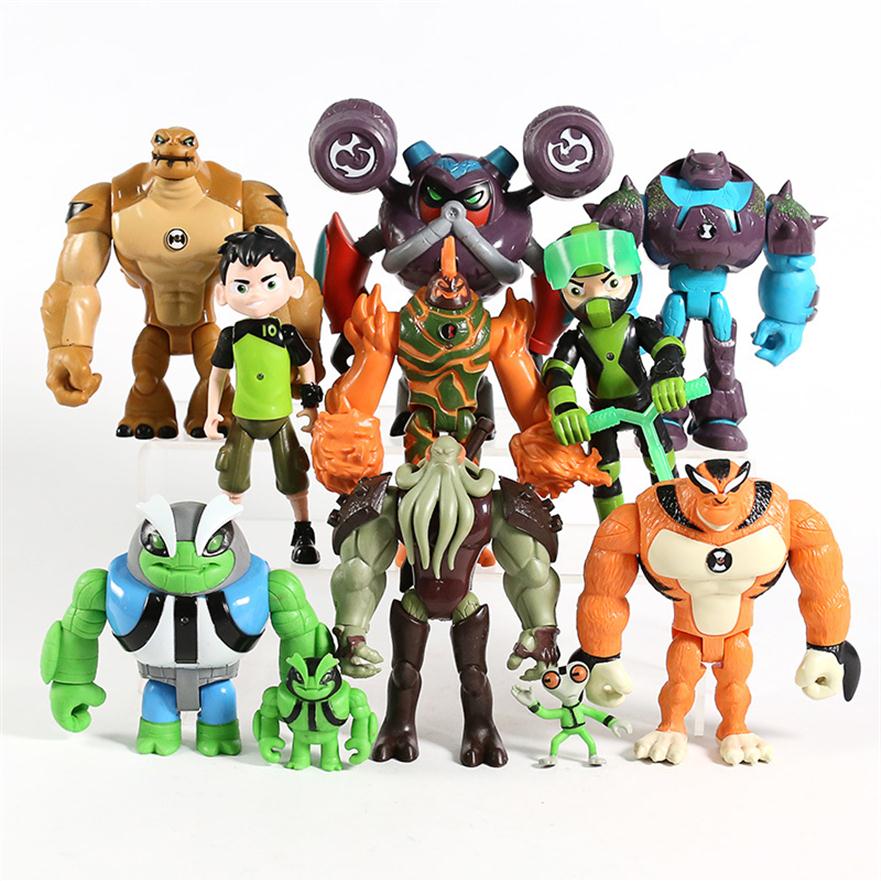 11pcs set Ben 10 Ben Tennyson Grey Matter Heatblast Humongousaur Rath Vilgax PVC Action Figures Kids Toys Gifts T200106277S, 11pc s
11pcs set Ben 10 Ben Tennyson Grey Matter Heatblast Humongousaur Rath Vilgax PVC Action Figures Kids Toys Gifts T200106277S, 11pc s