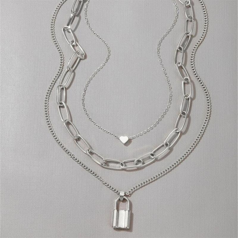 Chains Punk Padlock Pendant Necklace Chain Necklaces For Women Fashion Jewelry Collares Para Mujer ColgantesChains
Chains Punk Padlock Pendant Necklace Chain Necklaces For Women Fashion Jewelry Collares Para Mujer ColgantesChains