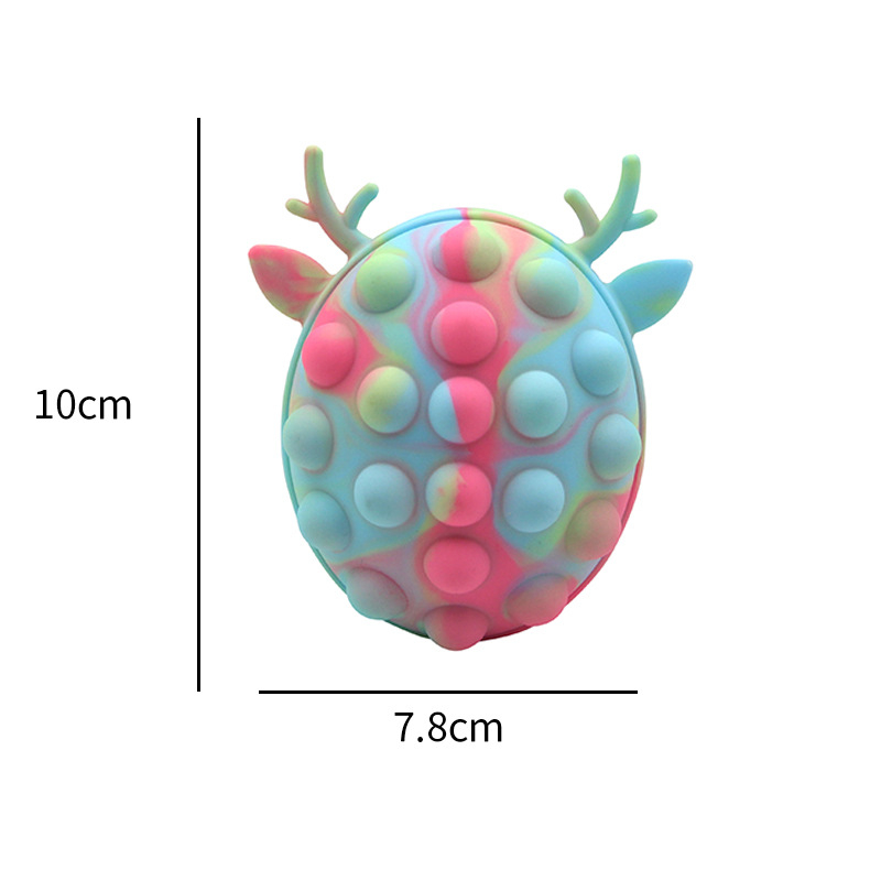Fidget Toys Manufacturers Wholesale New Silicone 3D Decompression Ball Animal Pop Bubble Ball in Stock to Vent Pinch Music