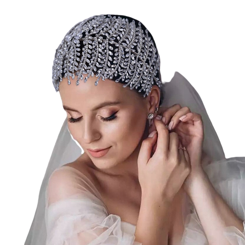Hair Band Diamond Tiara Baroque Crystal Bridal Headwear Crown Rhinestone with Wedding Jewelry Hair Accessories Diamond Bridal Crowns Headpieces