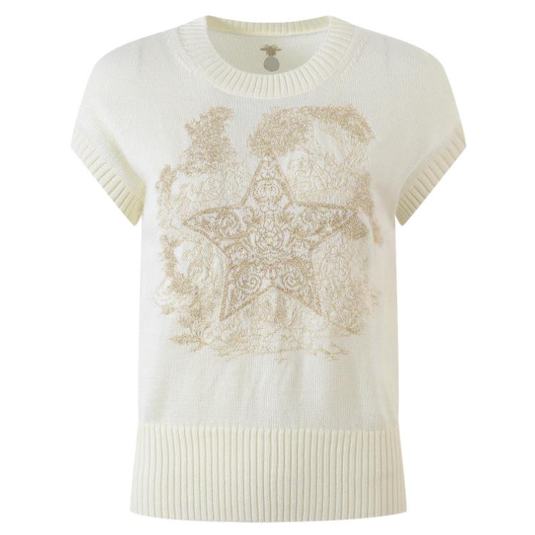 301 2022 Spring Autumn Brand SAme Style Sweater Short Sleeve White T Shirt Kint Crew Neck Pullover Fashion Womens Clothes High Quality Womens yl, Customize
301 2022 Spring Autumn Brand SAme Style Sweater Short Sleeve White T Shirt Kint Crew Neck Pullover Fashion Womens Clothes High Quality Womens yl, Customize