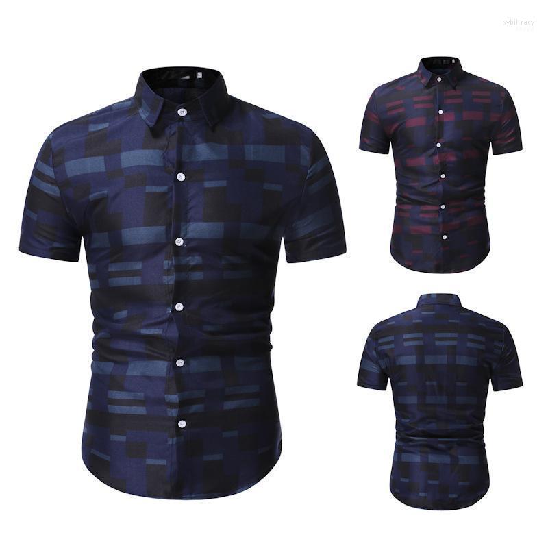 Men's Short Sleeve Striped Shirts Casual Slim Fit Button Down Stitching Stripe Cotton Sybi22, Blue
Men's Short Sleeve Striped Shirts Casual Slim Fit Button Down Stitching Stripe Cotton Sybi22, Blue