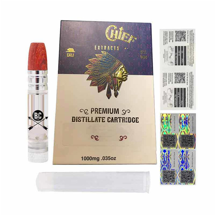 Hot selling Ceramic Coil 510 Thread Cartridge Big Chief Vape Pen Boxes Cartridge 1.0 With Wood Tip carts Packaging
Hot selling Ceramic Coil 510 Thread Cartridge Big Chief Vape Pen Boxes Cartridge 1.0 With Wood Tip carts Packaging