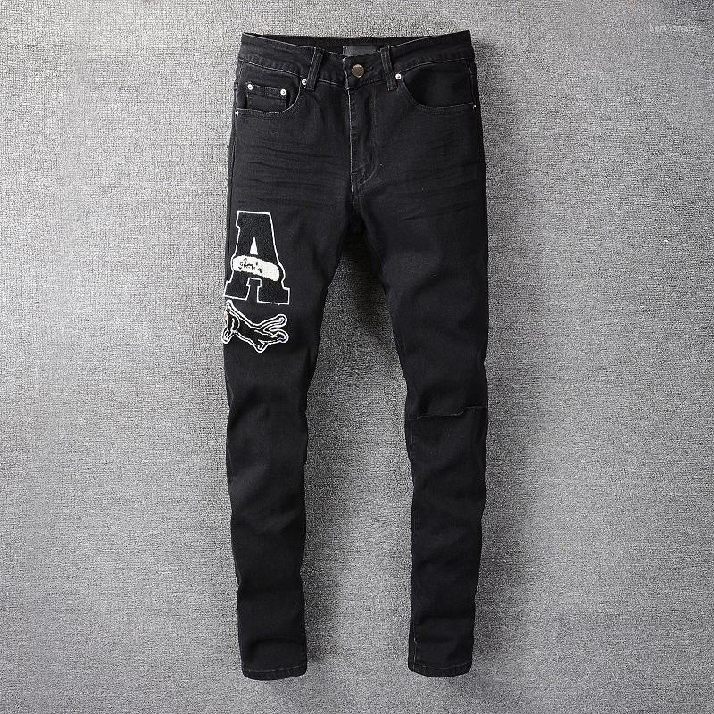 Men's Jeans Men's Spring Summer Ripped Fashion Trend Casual Straight-leg Pants Oversized High Street Elegant Embroidery PantalonMen's Be, Black 
Men's Jeans Men's Spring Summer Ripped Fashion Trend Casual Straight-leg Pants Oversized High Street Elegant Embroidery PantalonMen's Be, Black