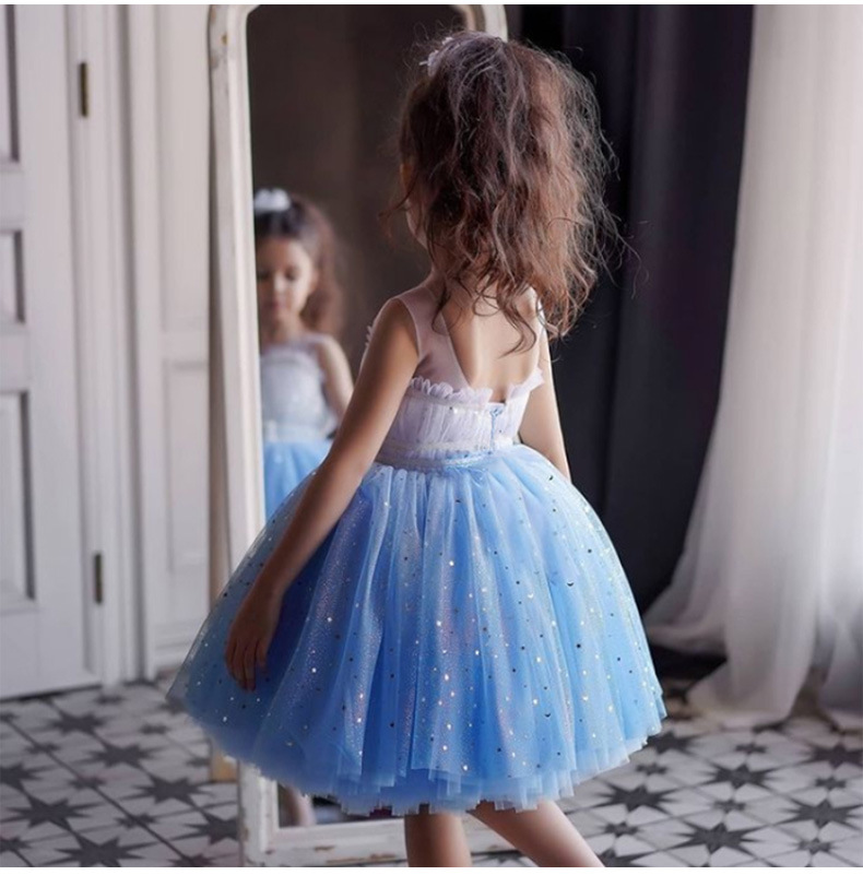 Burgundy Flower Girl Dresses 2023 First Holy Communion Dresses For Girls Ball Gown Wedding Party Dress Kids sequined Evening Prom Dress