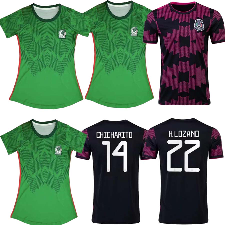 2022 Mexico H. LOZANO CHICHARITO Women Soccer Jersey G. DOS SANTOS Home Away Football Shirts R. JIMENEZ H. HERRERA A. GUARDADO Uniform, Green
2022 Mexico H. LOZANO CHICHARITO Women Soccer Jersey G. DOS SANTOS Home Away Football Shirts R. JIMENEZ H. HERRERA A. GUARDADO Uniform, Green