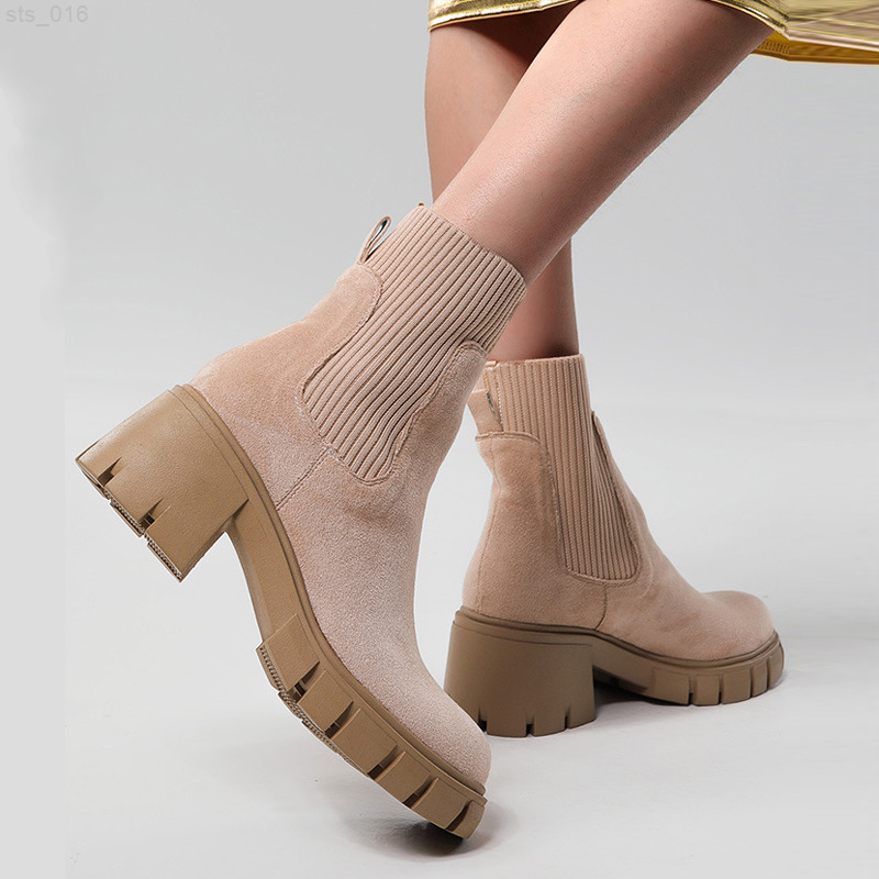 NEW Stretch Sock Boots Women Chunky Platform Ankle Boots Autumn Winter Shoes 2022 Thick Sole High Heel Faux Suede Chelsea BotasT220718, Auburn
NEW Stretch Sock Boots Women Chunky Platform Ankle Boots Autumn Winter Shoes 2022 Thick Sole High Heel Faux Suede Chelsea BotasT220718, Auburn