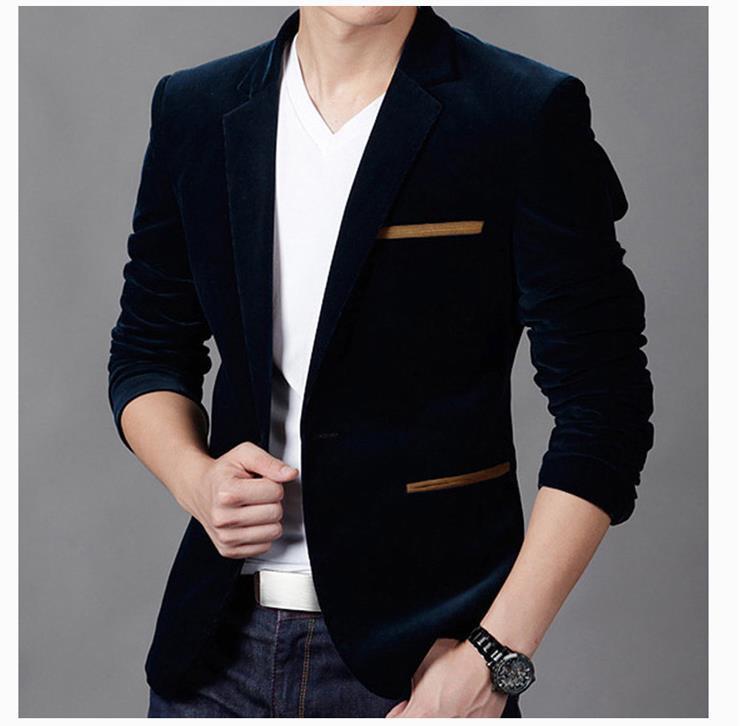 Men's Suits Blazers Clothing Men Blazer Fashion Cotton Suit Blazer Slim Fit Masculine Blazer Casual Solid Colr Male Suits Jacket 220930