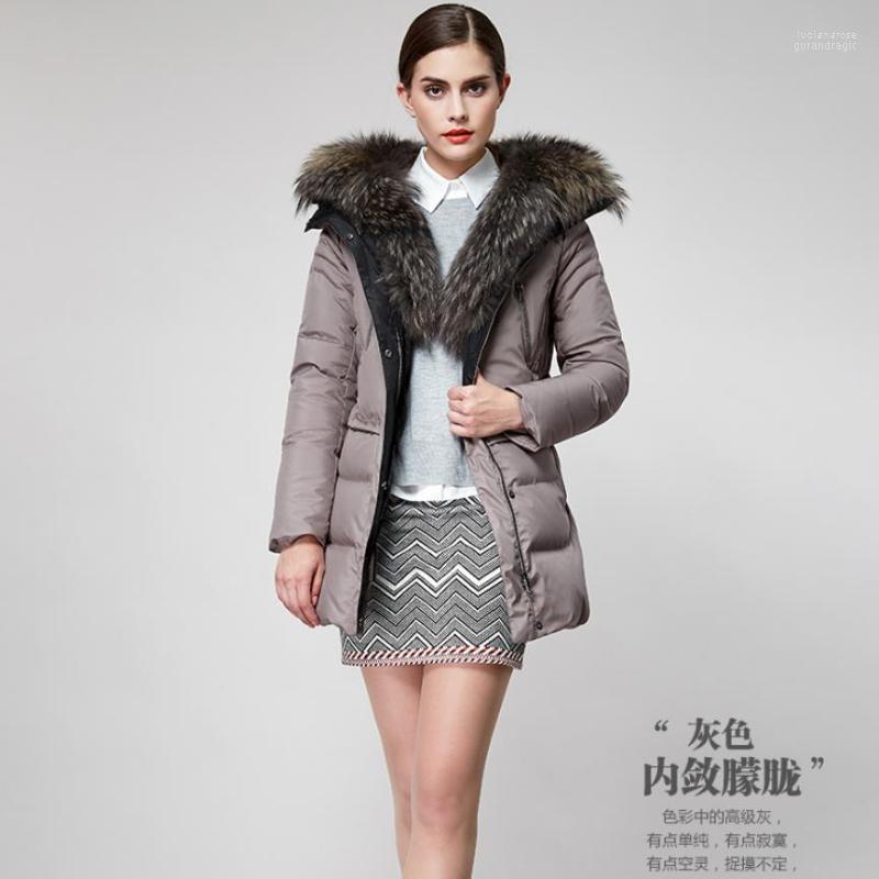 Women' Down & Parkas 2022 Winter Luxury Big Scorpion Raccoon Fur Collar Duck Female Thicker Warm Was Thin Long Coat Jacket F189 Luci22, Gray
Women' Down & Parkas 2022 Winter Luxury Big Scorpion Raccoon Fur Collar Duck Female Thicker Warm Was Thin Long Coat Jacket F189 Luci22, Gray