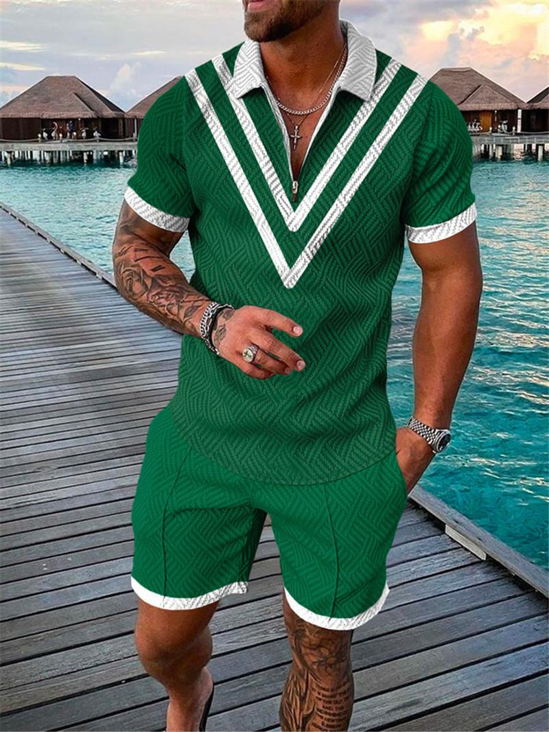 Men' Tracksuits Summer Men' Short Sleeve Suit Fashion Youth Student Digital Printed Zipper Shirt T-shirt And Shorts MenMen' Men'sMen
Men' Tracksuits Summer Men' Short Sleeve Suit Fashion Youth Student Digital Printed Zipper Shirt T-shirt And Shorts MenMen' Men'sMen