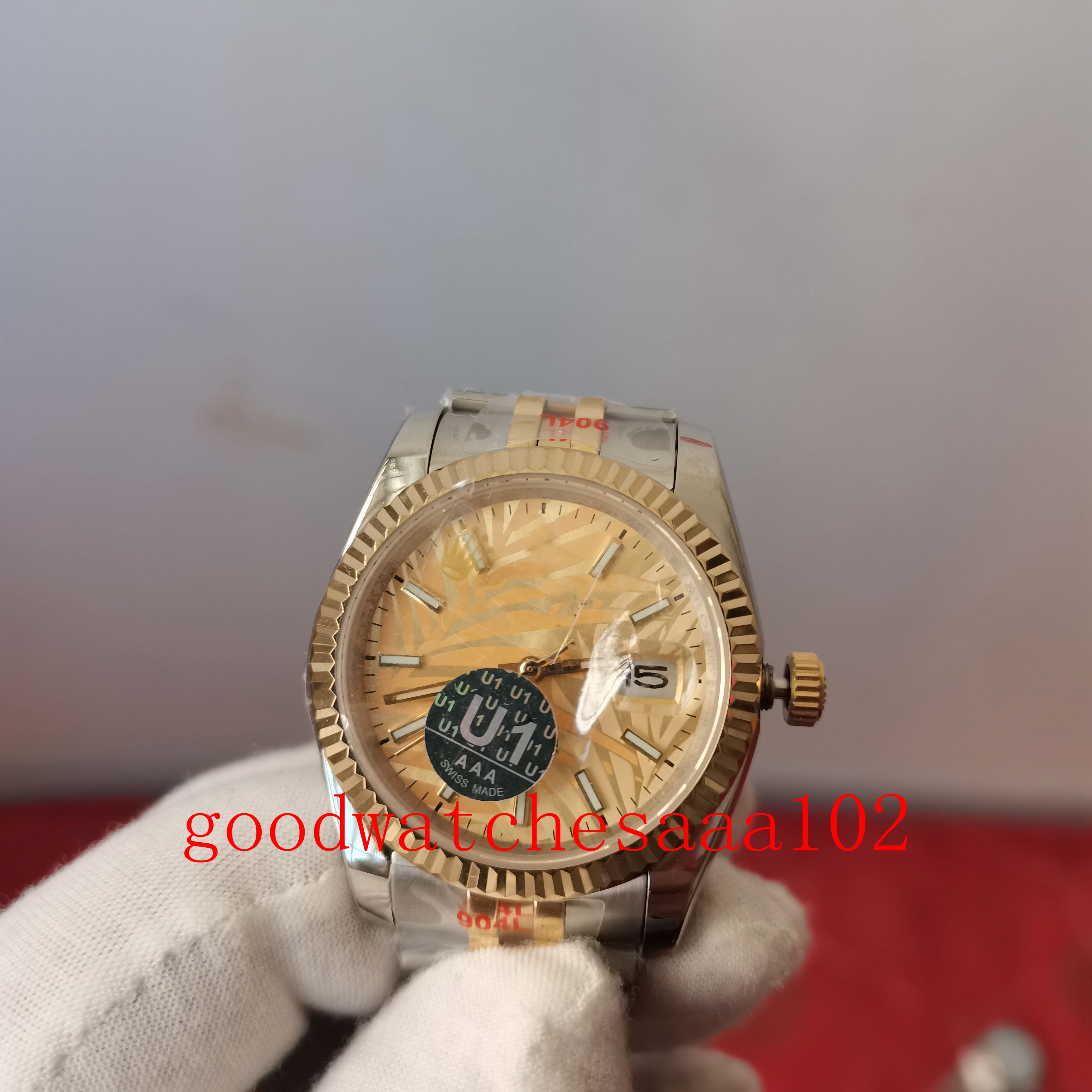 U1 Topselling WristWatches Classic Unisex 126231 126333 Stainless Steel Yellow Dial 36mm Asia Mechanical Automatic Mens Luminescent Watches watch, Black
U1 Topselling WristWatches Classic Unisex 126231 126333 Stainless Steel Yellow Dial 36mm Asia Mechanical Automatic Mens Luminescent Watches watch, Black
