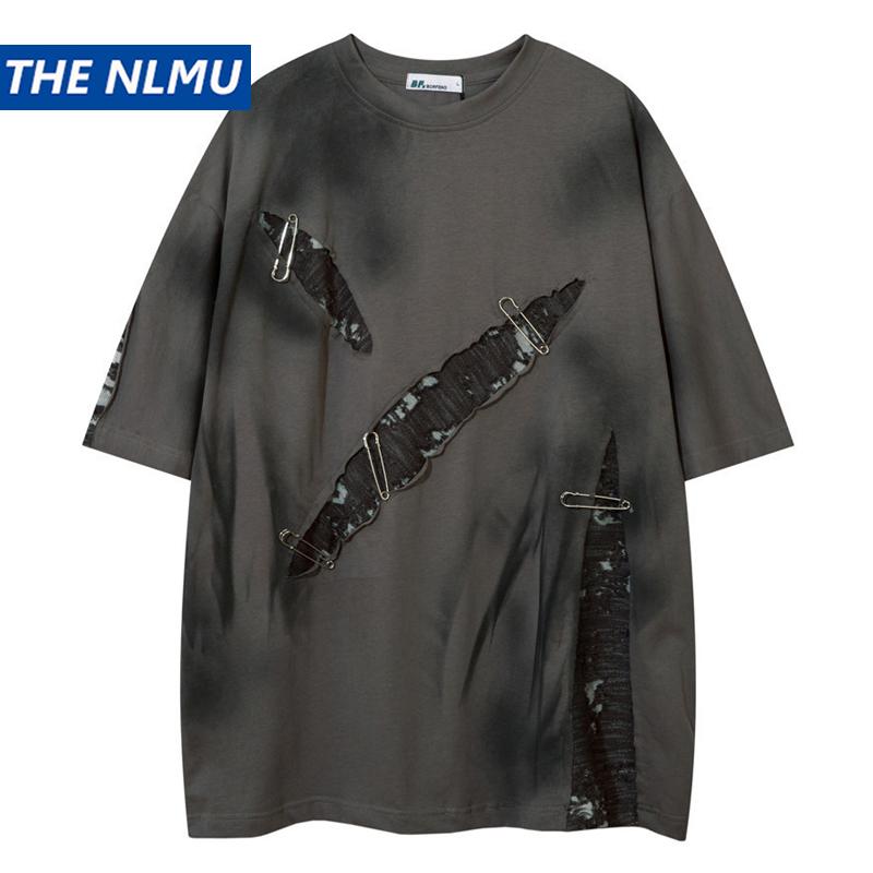 Men's T-Shirts Hip Hop Destroyed Hole T-Shirt Men Women Streetwear Vintage T Shirt Short Sleeve Tshirt Harajuku Cotton Casual Tees, Gray
Men's T-Shirts Hip Hop Destroyed Hole T-Shirt Men Women Streetwear Vintage T Shirt Short Sleeve Tshirt Harajuku Cotton Casual Tees, Gray