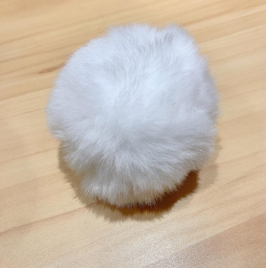 Bunny Pom Tail Plush Rabbit Lolita Costume Accessories Halloween Easter Christmas Cosplay Supplies White Black