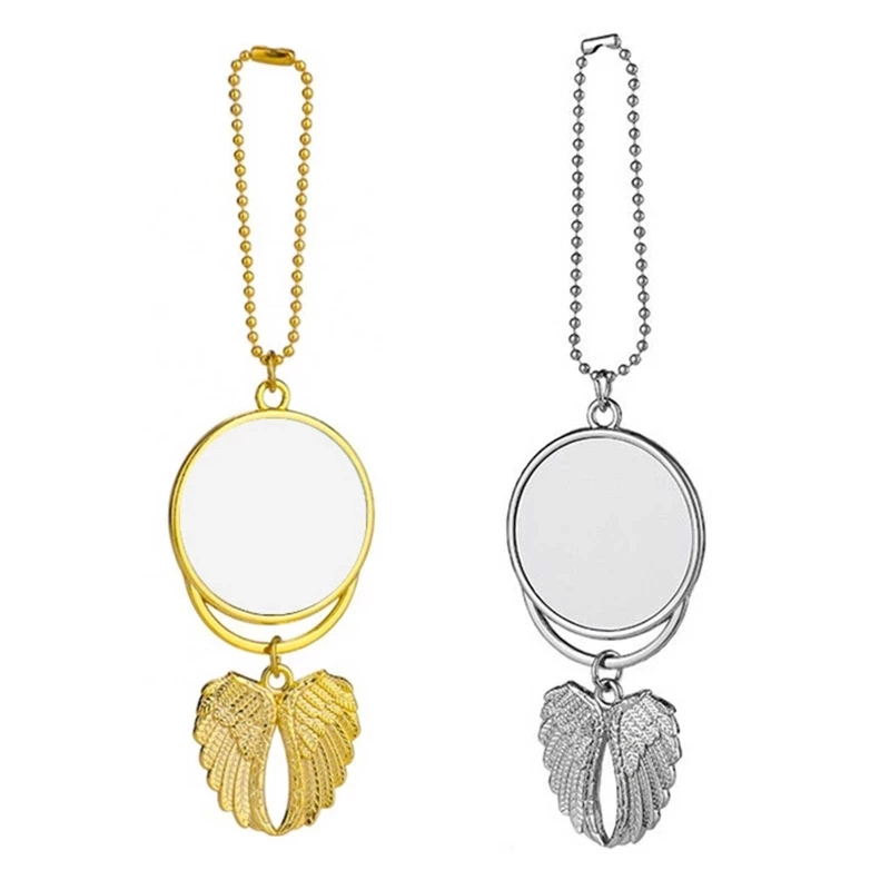 Party Sublimation Blank Keychain Angel Wings Heat Transfer Round Pendant for Christmas Valentine's Day Birthday Present
Party Sublimation Blank Keychain Angel Wings Heat Transfer Round Pendant for Christmas Valentine's Day Birthday Present