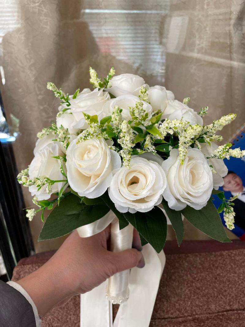 Wedding Flowers Bride Bridesmaid Bouquet Silk Ribbon Roses Artificial Holding Mariage Accessories FavorsWedding
Wedding Flowers Bride Bridesmaid Bouquet Silk Ribbon Roses Artificial Holding Mariage Accessories FavorsWedding