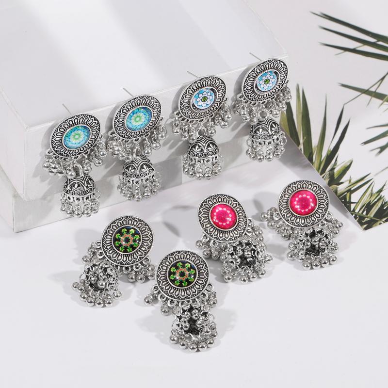 Dangle & Chandelier Pendientes Classic Retro Silver Color Flower Jhumka Earrings For Women Kolczyki Jewelry Trendy Wedding
Dangle & Chandelier Pendientes Classic Retro Silver Color Flower Jhumka Earrings For Women Kolczyki Jewelry Trendy Wedding