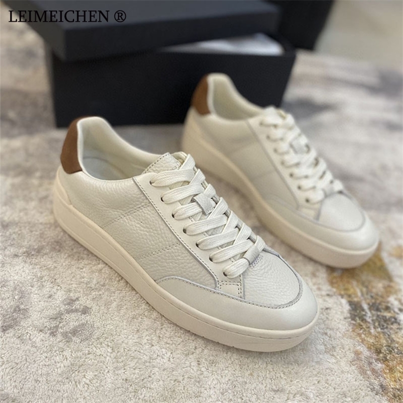 Spring Summer Lychee Pattern Genuine Leather Women Color Matching Flats Simple Casual Shoes Sneakers Female 220816, Beige
Spring Summer Lychee Pattern Genuine Leather Women Color Matching Flats Simple Casual Shoes Sneakers Female 220816, Beige