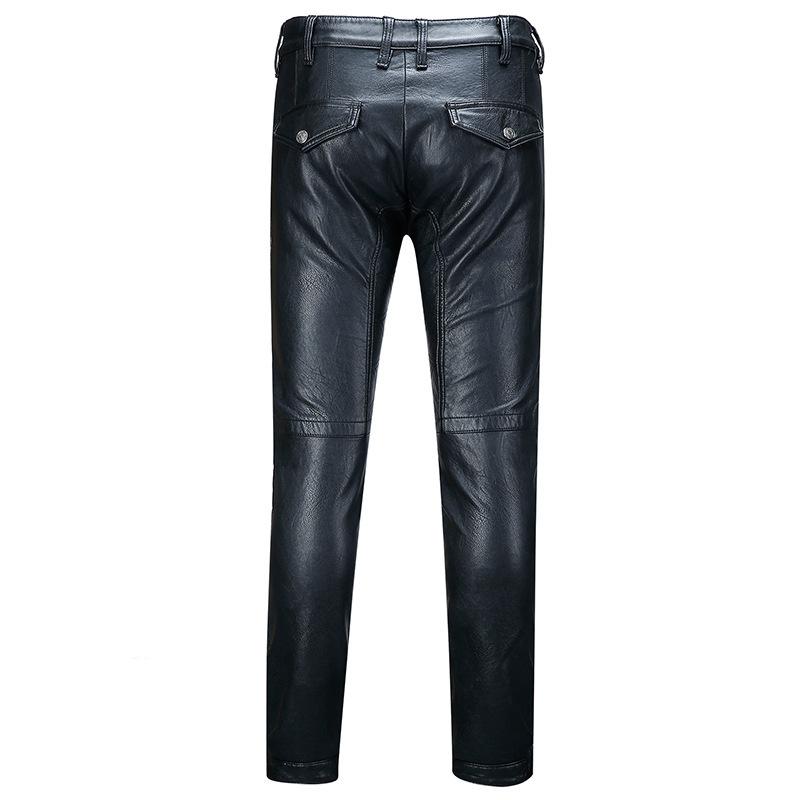 Men's Pants Motorcycle Men Biker PU Leather Street Punk Style Slim Pleated Black Pencil Autumn Winter Warm Casual TrousersMen's
Men's Pants Motorcycle Men Biker PU Leather Street Punk Style Slim Pleated Black Pencil Autumn Winter Warm Casual TrousersMen's