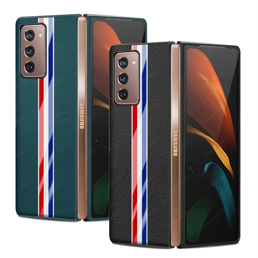 Fashion Striped Pattern Real Leather Cover For Galaxy Z Fold 2 Genuine Leather Shockproof Back Case For Samsung Fold2 Coque257P, Vegan leather black
Fashion Striped Pattern Real Leather Cover For Galaxy Z Fold 2 Genuine Leather Shockproof Back Case For Samsung Fold2 Coque257P, Vegan leather black