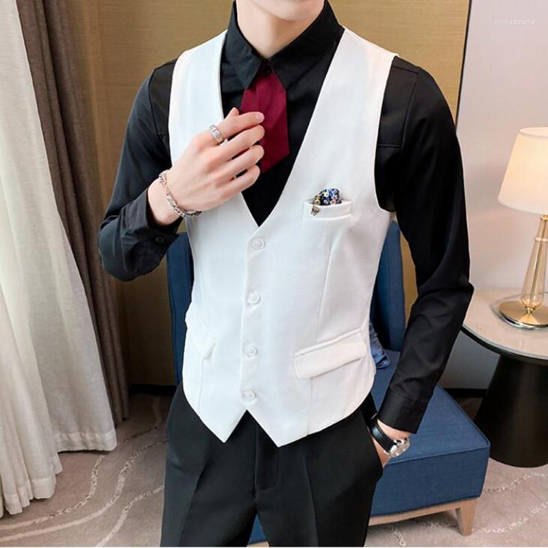 Men's Vests Men's Fashion Boutique Cotton Solid Color Casual Suit Vest Black Gray Formal Businss Wedding DressMen's Phin22, White
Men's Vests Men's Fashion Boutique Cotton Solid Color Casual Suit Vest Black Gray Formal Businss Wedding DressMen's Phin22, White