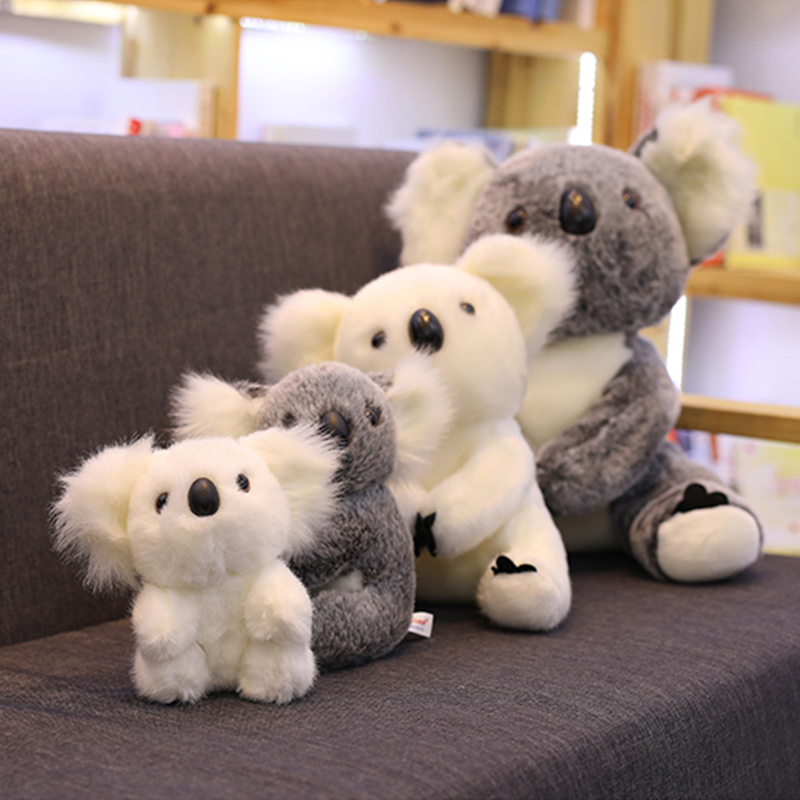 Super Cute High Simulation Koala Bear Puppet Baby Accompany Plush Craft Doll Toy Birthday Holiday Gift