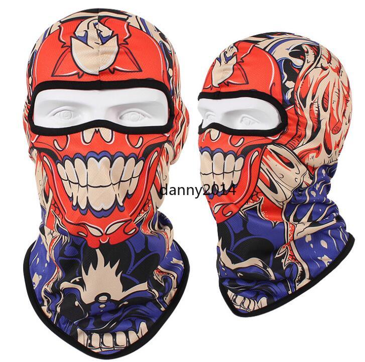 Hot CS Cosplay Ghost Skull mask tactical Full Face Masks Motorcycle Biker cycling Balaclava Breathing Dustproof Windproof mask Skiing sport hood