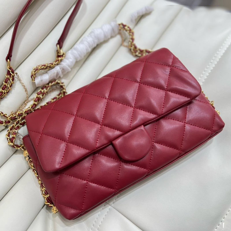 2022Ss High Quality Women Luxury Designer Shoulder Bag Mandarin Duck BuckleDiamond Lattice Quilted Leather Classic Flap Gold Chain Handbag Fanny Pack 25CM, Black
2022Ss High Quality Women Luxury Designer Shoulder Bag Mandarin Duck BuckleDiamond Lattice Quilted Leather Classic Flap Gold Chain Handbag Fanny Pack 25CM, Black