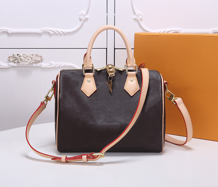 designers bags speedy 25 speed handhang shoulder bag women man tote high quality Women Leather strap Ladies can stamping Luxurys womens purses, Brown
designers bags speedy 25 speed handhang shoulder bag women man tote high quality Women Leather strap Ladies can stamping Luxurys womens purses, Brown