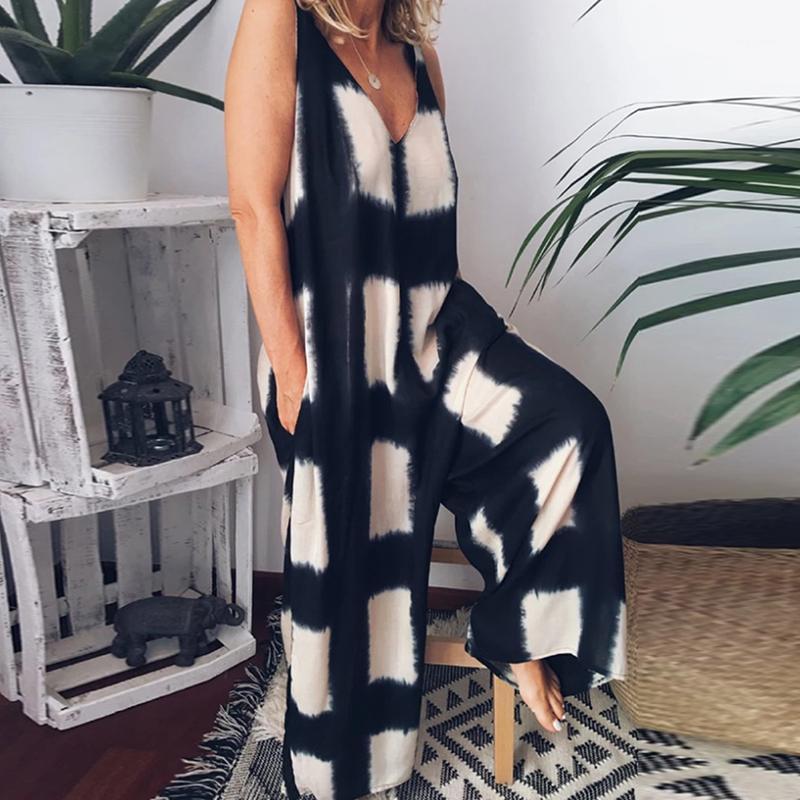 Women' Jumpsuits V Neck Plaid Style Sleeveless Jumpsuit Women Sexy Rompers Loose Pockets Romper Men' Casual Shirts, Black
Women' Jumpsuits V Neck Plaid Style Sleeveless Jumpsuit Women Sexy Rompers Loose Pockets Romper Men' Casual Shirts, Black