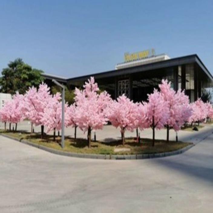 Artificial Cherry Tree Plant False Tree Green Banyan Wedding Party Decoration Festival Stage Garden Home Decoration Cherry Tree
