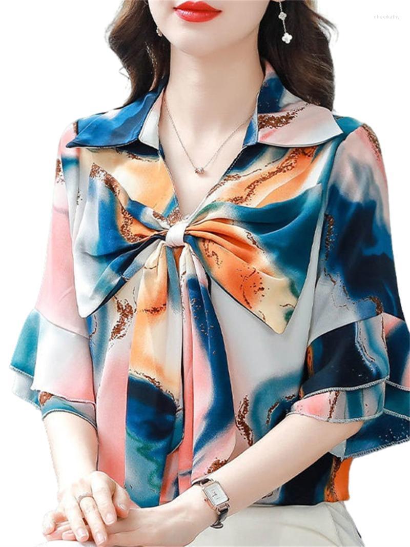 Women's Blouses & Shirts Loose Women Spring Summer Lady Fashion Casual Half Sleeve Bow Tie Collar Printing Blusas Tops WY0638Women's Chee22, Blue
Women's Blouses & Shirts Loose Women Spring Summer Lady Fashion Casual Half Sleeve Bow Tie Collar Printing Blusas Tops WY0638Women's Chee22, Blue