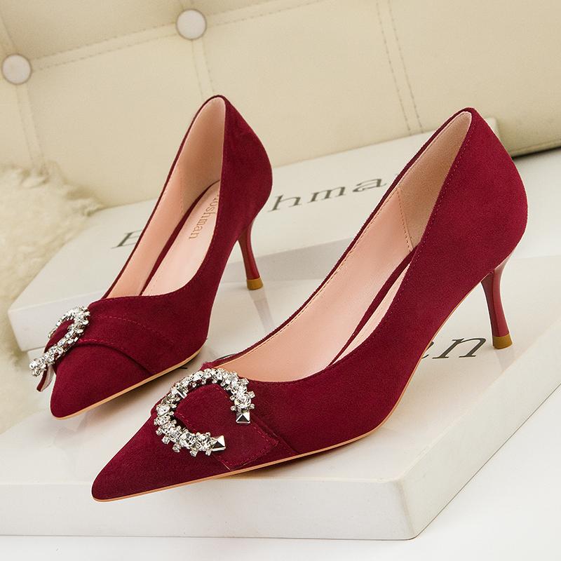 Dress Shoes 2022 Luxury Women Bling 9cm Tacones High Heels Pumps Scarpins Red Crystal Sparkly Suede Wedding Bridal Party, White