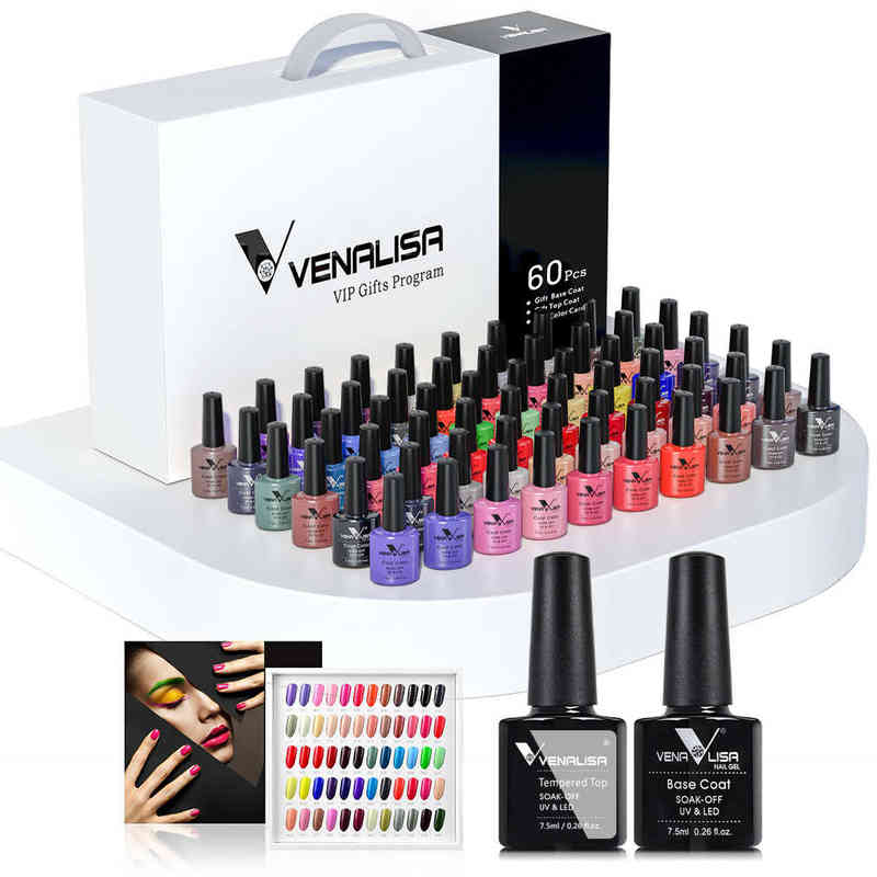 NXY Nail Gel 65pcs Kit Polish Vip Set Full Coverage Glitter Colors Professional Salon Elegance Varnish s 0328